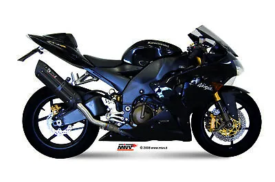 Mivv Exhaust For Kawasaki Zx-10 R 2004 > 2005 Suono Black Stainless Steel • £359.17